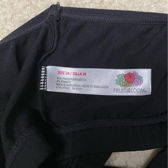 Fruit of the Loom Black Racerback Light Impact Unpadded Sports Bra - Picture 3 of 4